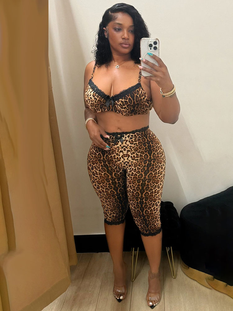 Kadınlar için Doyerl Leopar De - Lace Bralette Set incelemesi ve fiyatı